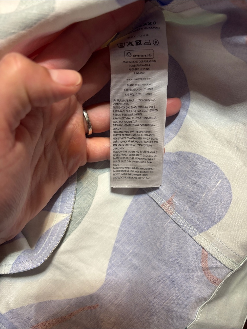 Marimekko Iloinen Kukasta Kukkaan Dress Sz US 6/36 - Picture 14 of 14